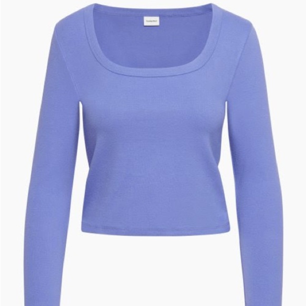 Aritzia Sunday Best Long Sleeve Crop Top